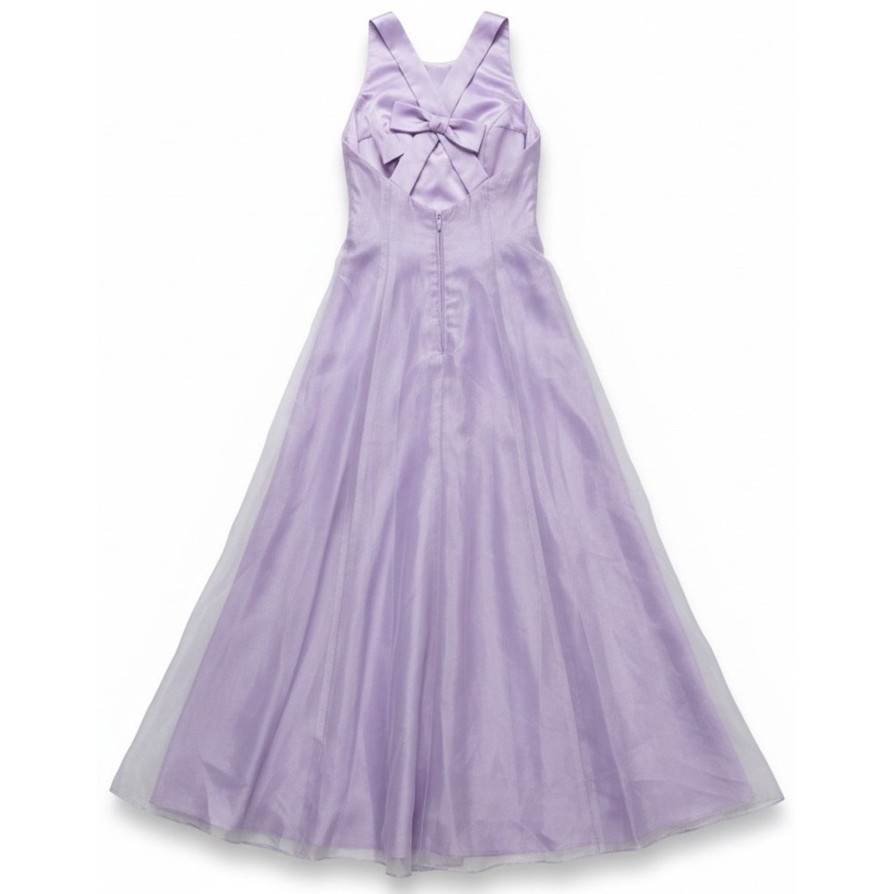 Women's Size 5/6 Lavender Long Formal Dress Bridesmaid Prom Gown Sleeveless - Picture 2 of 2